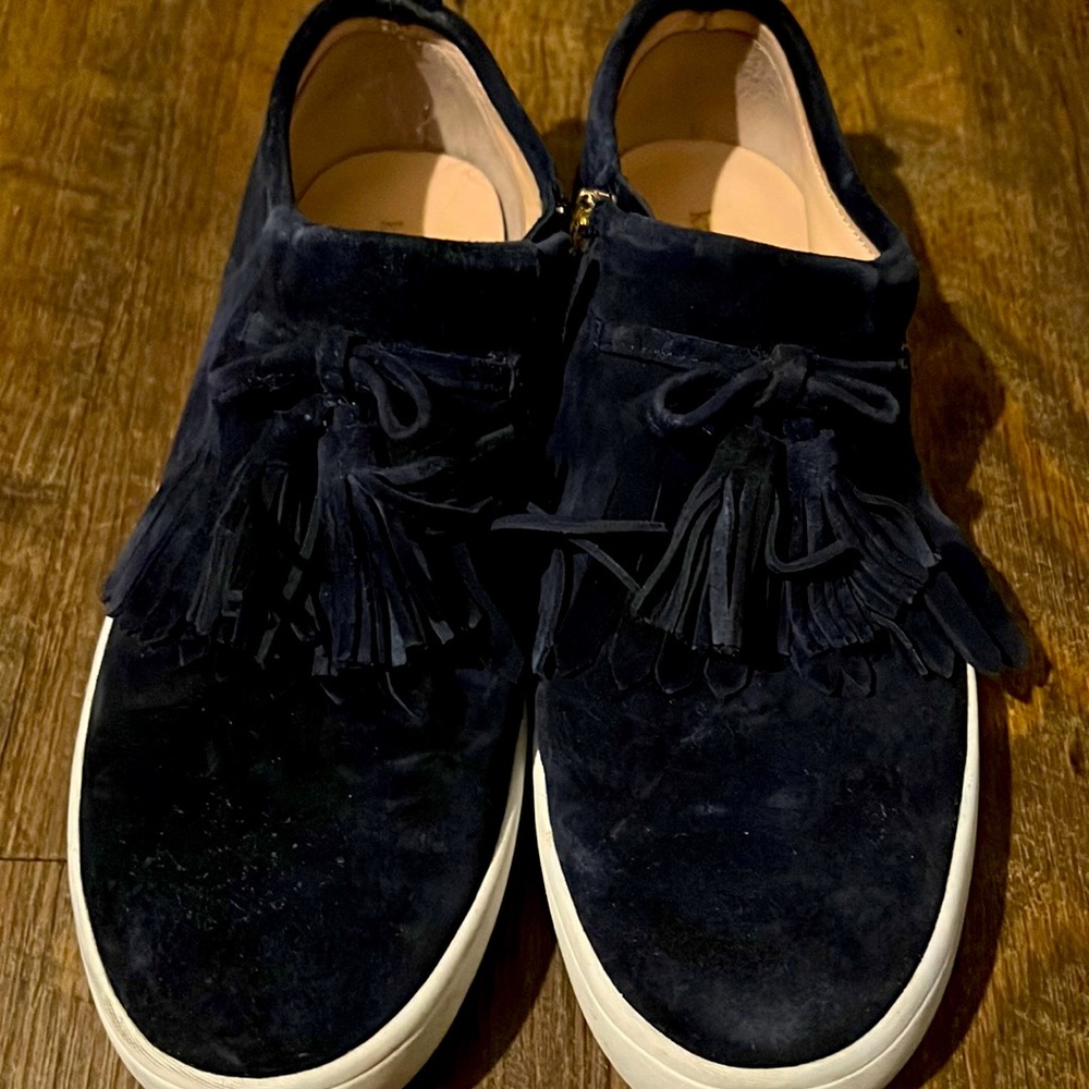 Kate Spade New York Navy Suede Lenna Sneakers Size 9